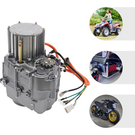 Kit moteur CC sans balais de 1 000 W avec contrôleur, kit de conversion DIY pour moteur 72 V, adapté à la conversion de buggies, motos électriques, quads (ATV) et tricycles (1/5)