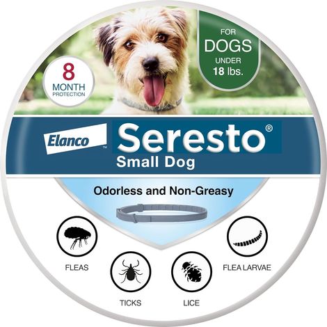 Collier antiparasitaire pour petits chiens, destiné aux chiens de moins de 8 kg, pour la prévention contre les puces et les tiques