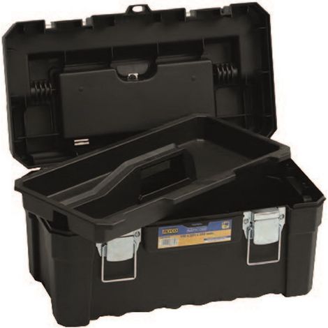 CAISSE EN PLASTIQUE AVEC POIGNÉE EN ALUMINIUM 490x282x262mm