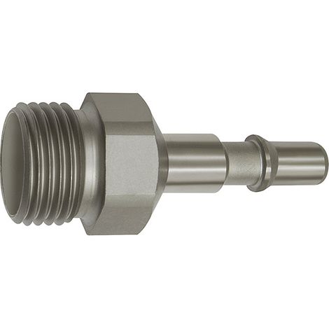 Riegler Nippel für Kupplungen NW 6, ISO 6150 C, Edelstahl, G 1/2 AG (1/2)