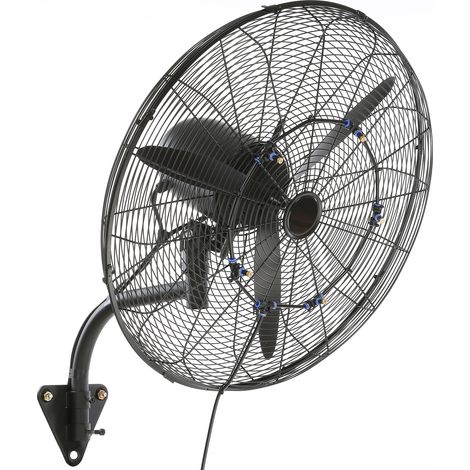 Mophorn Nebelventilator – 24,2 Zoll, oszillierend, wasserdicht, 3 Geschwindigkeiten, 7000 CFM, ideal zum Kühlen von Lagerhallen, Gewächshäusern, Werkstätten und mehr