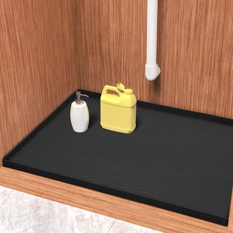 Tapis sous Évier en Silicone 48 x 55 cm, Protection Meuble Étanche (1/5)