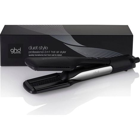 Plancha secadora - GHD - Duet Style - Negro - 2-en-1 - Air-Fusion - Modo Shine Shot