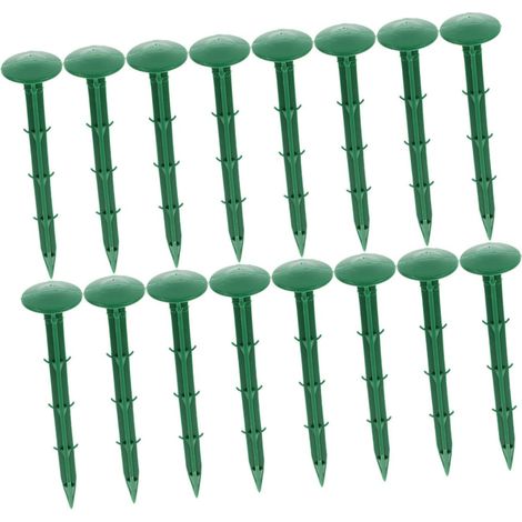 pi ces Piquets de Jardin Plastique Vert Lot de Fixations Sol (1/5)