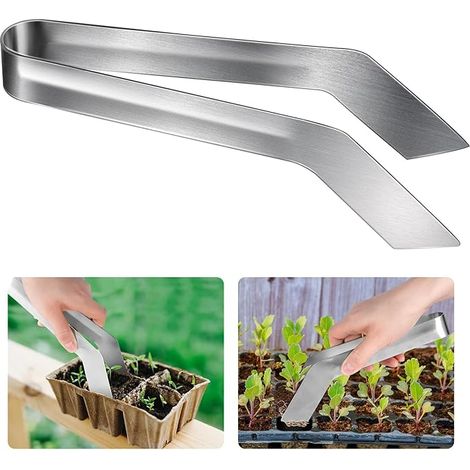 Pinzette per trapianto di piante da giardino in acciaio inossidabile da 22,5 cm Strumenti per trapianto di piante Strumenti per trapianto di piante (1/4)