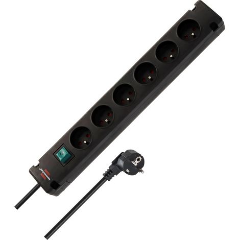 Bloc multiprise Bremounta 6 Prises Interrupteur - 3m H05VV-F (1/5)