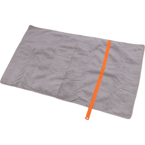 Couverture chauffante électrique USB en fibre de polyester multifonctionnelle et réglable pour le camping et les activités de plein air (argentée) (1/5)