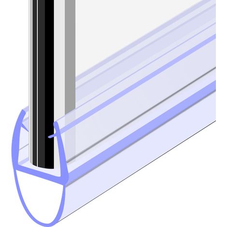 900 mm Glass Shower Door Rubber Seal Strip Gap 8 mm (1/3)