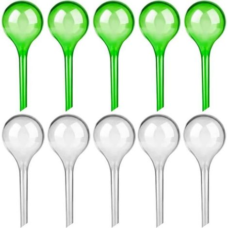 10 Pièces Boules d'Irrigation pour Plantes,Arrosage Goutte à Goutte Automatique,Système d'Arrosage Plantes d'Intérieur d'Extérieur (1/4)