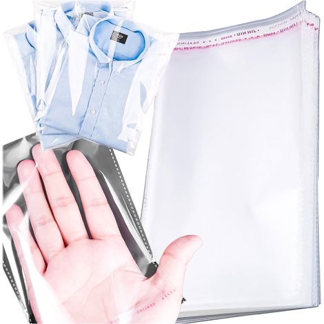 Sacs en cellophane autocollants 20x36 cm - 100 pièces (1/5)