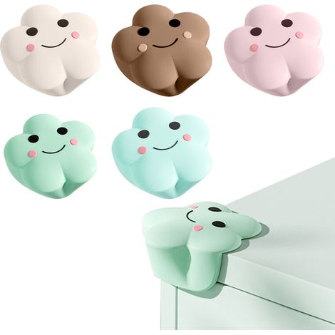 Lot de 5 protections de bords de table et de fenêtre à motifs de bébés et d'enfants, autocollants de sécurité