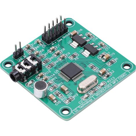Module audio VS1003, carte de décodage vocal avec microphones intégrés pour MP3, MP3+V, WMA, WAV, MIDI et SP-MIDI (1/5)