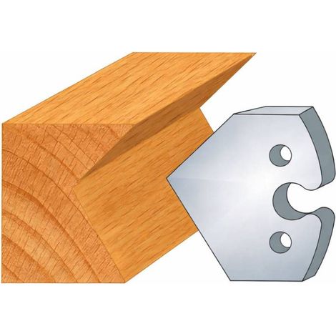 Jeu de 2 Contre-fers Profilés Acier HT 48 x 5,3 mm - N°272 Chanfrein 30° et 45° - NE COUPE PAS car Contre-fers - Diamwood (1/2)