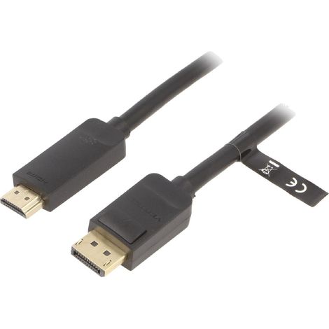 Cable DisplayPort male HDMI male 3m noir