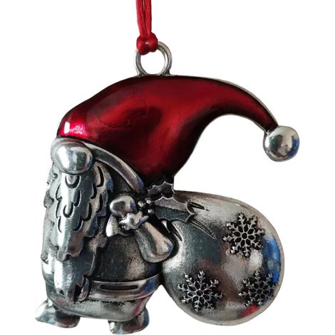 Ornamento natalizio in metallo per albero di Natale, ciondolo a forma di statuetta - Stile 4