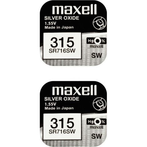 .Maxell 315 SR716SW Blister de 2.