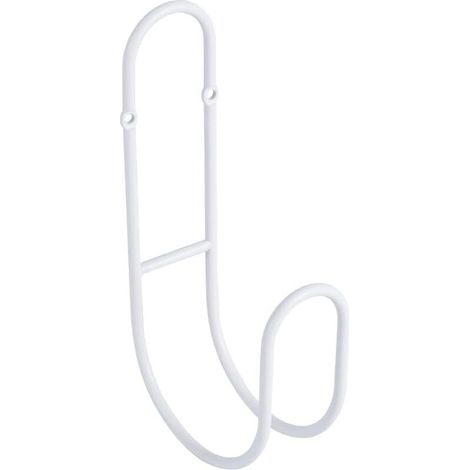 Support de tuyau d'arrosage suspendu - Support de rangement pour tuyau d'arrosage suspendu, corde, pour extérieur (blanc) (1/5)