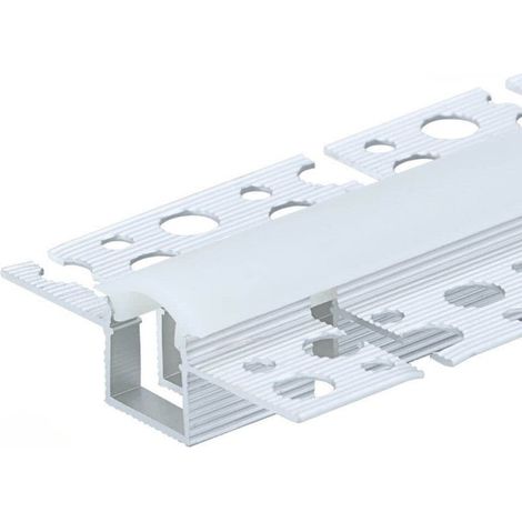 Profilé Aluminium Flexible 2M Cache Opaque Blanc - SILAMP (1/2)
