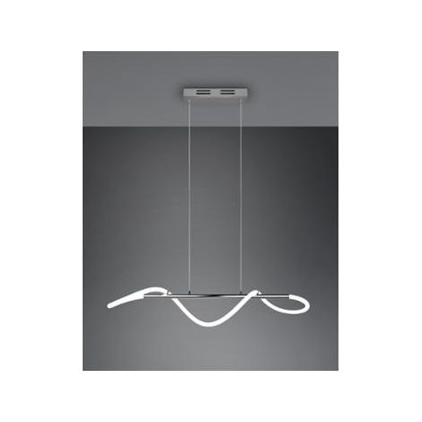 Lampada a sospensione LED, metallo, cromo, L105 cm, Argos (1/5)