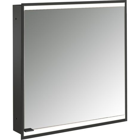 emco prime 2 Armario con espejo iluminado, 600 mm, 1 puerta, tope