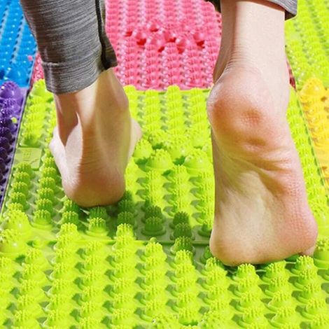 Stück grüne Fußmassagematte, Shiatsu-Matte, Zehenbrett, Badematte, Yogamatte, rutschfeste Matte, Outdoor-Spielmatte (1/5)