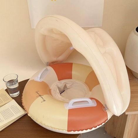 Flotteur de piscine pour bébé - Avec capote de protection solaire - Anneau (1/3)