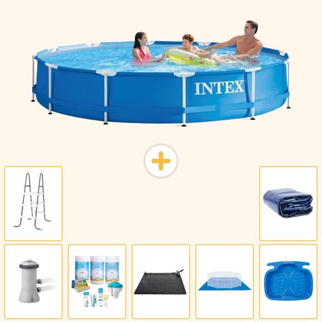 Intex Piscine Tubulaire Ronde - 366x76 cm - 8-pièces  S20484 (1/2)