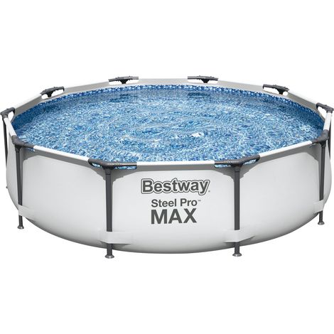 PISCINE FUORITERRA TONDE STEEL PRO MAX BESTWAY 56406 CM. Ø305xH76 (1/10)