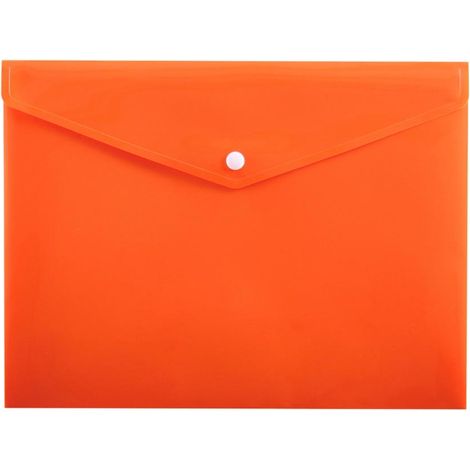 Busta con chiusura a scatto arancione PP-113 A4 PENMATE