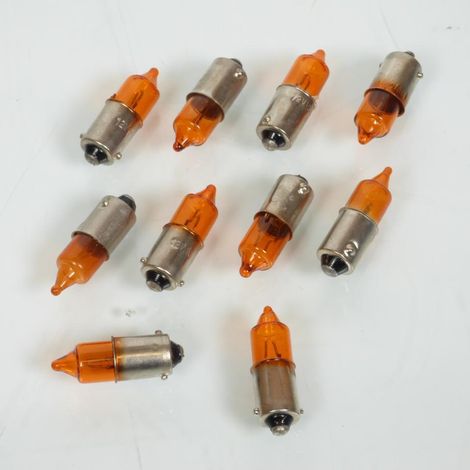 Box mit 10 orangefarbenen Blinkerglühbirnen mit
