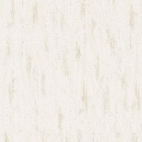 Papier peint texturé blanc avec vinyle Papier peint uni avec effet texturé pour bureau et couloir Papier peint uni (1/4)