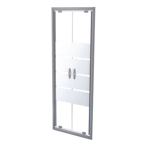 ONDEE - Mampara de baño SHIVA, Mampara de baños batientes - vidrio templado - acabado cromado - 70x190cm (1/4)