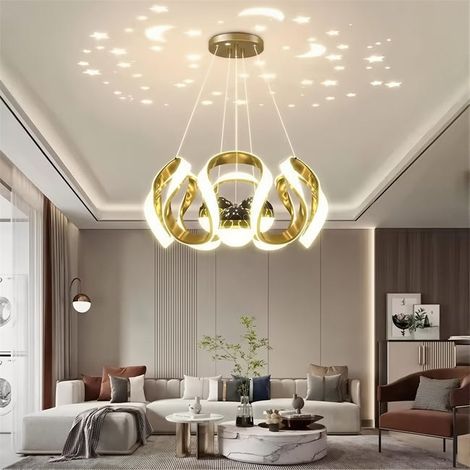 Lustres, LED, restaurant nordique, salon, table à manger, lumières de décoration personnalisées modernes, lumières-or (1/3)