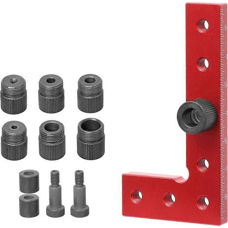 Gabarit de centrage automatique pour tourillons de 2 à 10 mm pour le travail du bois, type A (1/5)