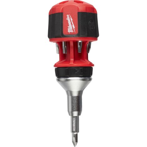 TOURNEVIS COMPACT A CRICCHETTO 8 EN 1 AVVITATORE A CRICCHETTO MULTI BIT (1/4)