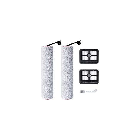 Accessoires pour Dreame H12 Pro Ultra / H13 Pro Aspirateur Eau et poussière, 2 rouleaux de brosse + 2 filtres HEPA + 1 brosse de nettoyage