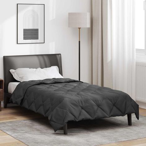 Sommerdecke Anthrazit 200 x 135 cm Mikrofaser