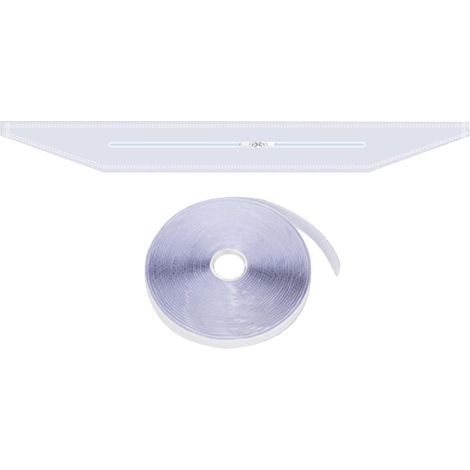 4m Kit de joint de fenêtre universel pour climatiseurs portables et sèche linge Coupe vent imperméable avec fermeture éclair Scelleur de fenêtre pliable résistant UV pour ouverture (1/5)