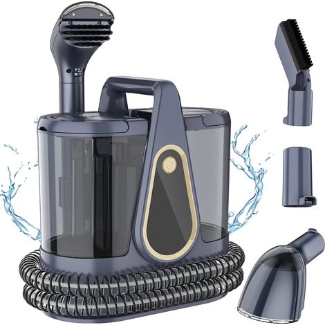 Pulitore per tappeti portatile, potente smacchiatore, design compatto, 220V Blu (1/2)