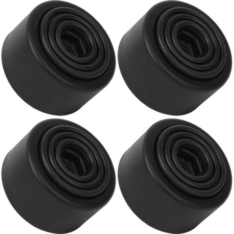 Lot de 4 pieds ronds pour canapé, vis M8 noires, patins de hauteur, accessoires pour meubles et armoires, 35 mm