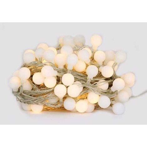 Guirlande Lumineuse Sphérique,10M 100 LED Guirlande Lumineuse Noel Extérieur/Intérieur avec Télécommande Timer, Étanche, 8 Modes, Idéal pour Noël, Mariage, Décoration de Balcon (1/4)