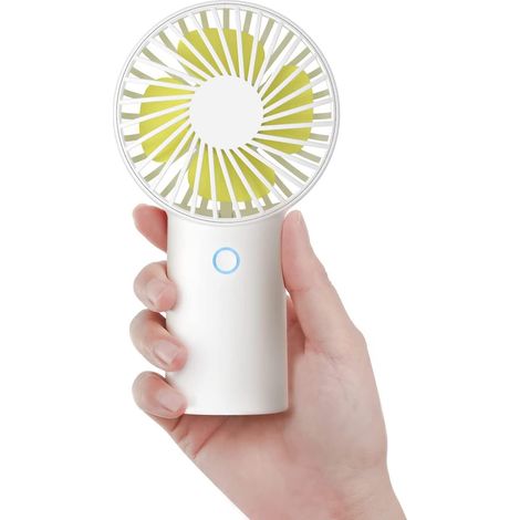 ventilateur Portatif, 4000mah Mini Ventilateur  Main, Petit Ventilateur Rechargeable Usb [temps De Travail 5-20h] Ventilateur Personnel  Piles Ave (1/5)
