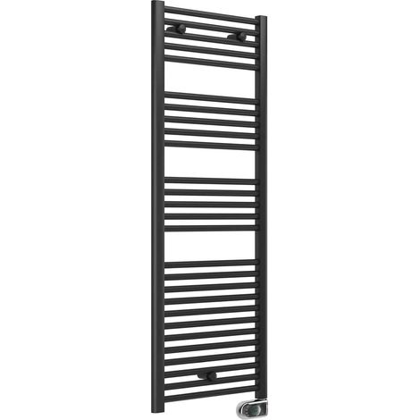 Scaldasalviette elettrico cortina nero opaco - mm 1703x550 1000w