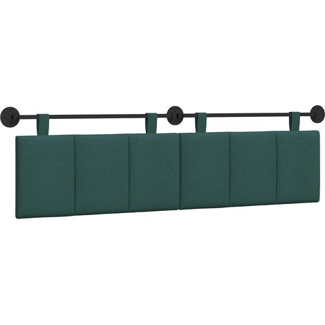 Testiera  Testata del letto sospesa Verde Scuro Tessuto (1/5)