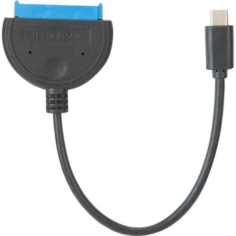 Adaptateur câble Type-C vers SATA, disque dur externe, 500 Mo/s, 5V, accessoires informatiques, connecteur rapide (1/5)