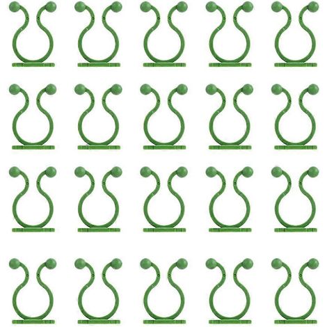 Crochets adhésifs muraux pour plantes grimpantes vertes (240 pièces) (1/5)