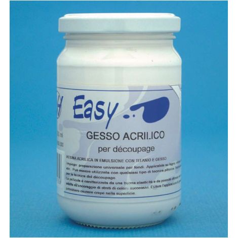 Easy Gesso Acrilico - 300 ml - Ideale per Découpage