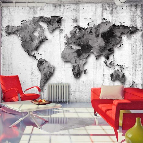 Papier Peint "World in Shades of Gray" 280 x 400 cm (1/2)