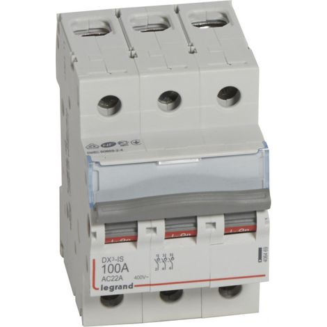 Interrupteur Sectionneur Modulaire 3 pôles 100A Legrand DX³