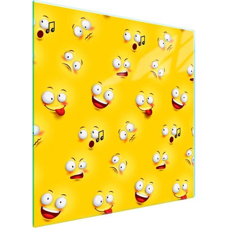 Protezione in vetro per piano cottura 50x52 cm, gialla (1/5)